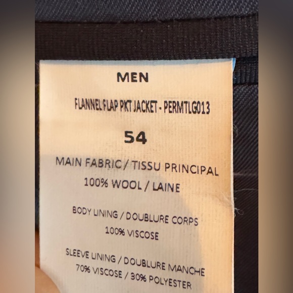 Officine Generale Paris Sport Jacket Wool Size 54 /44 US Navy Blue Men’s $900 - Picture 5 of 6